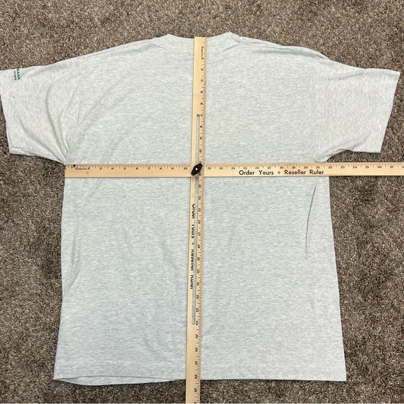 Vintage Iowa shirt mens XL heather gray Iowa bank made in USA short sleeve tee - Picture 6 of 8